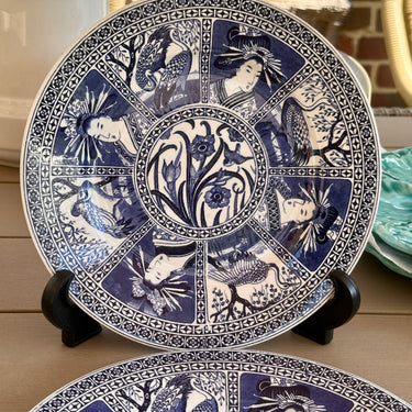 Ontbijtbord / Dessertbord - Societe Ceramique Maestricht - décor NIPON uitgevoerd in blauw