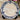 Plate / Dinner plate - Saint Amand et Hamage - Terre de Fer - MEDAILLON decor in liquid blue
