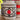 Vase - VEB Haldensleben - Made in GDR (Ostdeutschland) - in Hellgrau, Dunkelgrau mit rotem FAT LAVA/VULCANIC LOOK Dekor