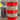 Vase - Strebla Keramik - Made in GDR (Ostdeutschland) - in Rot mit grauer und dunkelgrauer Innenseite - FAT LAVA/VULCANIC LOOK Dekor