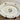 Schaal / Bord - plat, ovaal, model - Petrus Regout - décor (decalcomanie) van blauwe, gele en roze bloemen