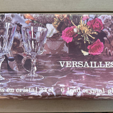 6x Champagnergläser aus Kristall in Originalverpackung – Cristal d'Argues – Modell VERSAILLES