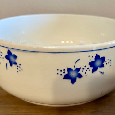 Satzschale / Salatschüssel - Boch - Dekor MERCURE in blau mit Stern/Blatt