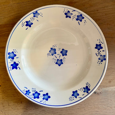 Frühstücksteller / Dessertteller - Boch - MERCURE Dekor in blau mit Stern/Blatt