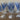 Likeurglas / Shotglas op voet - VMC Reims (Verreries Mècaniques Champenoises) - Harlequin in blauw