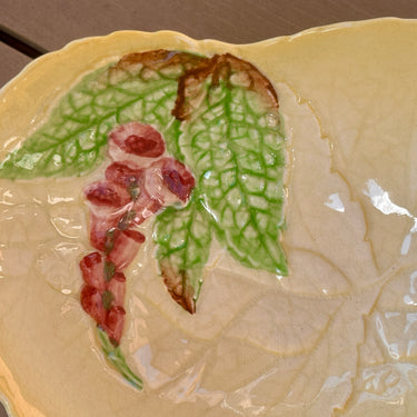 Bowl - CarltonWare / Saladware - FOXGLOVE decor on a yellow background