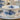 Kop en schotel - Royal Sphinx/P. Regout - Porcelain Fireproof - décor ORIENTA met blauwe bloemen - model CARILLON