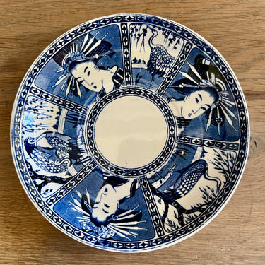 Onderschotel / Schotel - Societe Ceramique Maestricht - décor NIPPON uitgevoerd in blauw
