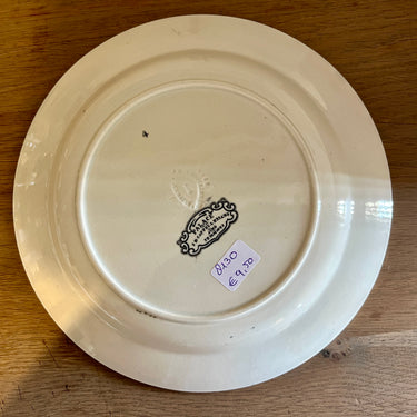 Plate / Dinner plate - JB Cappellemans Ainé Jemmapes - PALACE decor in black / white