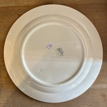 Schaal / Serveerschaal - plat, groot rond, model - Societe Ceramique Maestricht - décor CILLA uitgevoerd in petrol