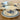 Kop en schotel - Royal Sphinx/P. Regout - Porcelain Fireproof - décor ORIENTA met blauwe bloemen - model CARILLON