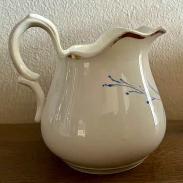 Milk jug - Nimy - Mouzin Lecat - decorated with blue flowers