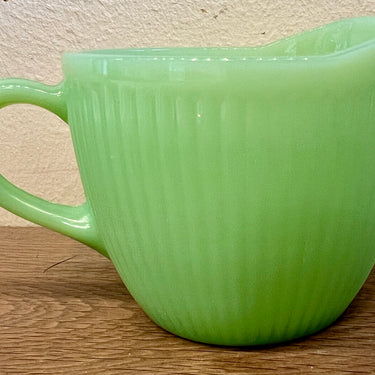 Melkkan - Fire-King Oven Glass - uitgevoerd in jadeite groen glas