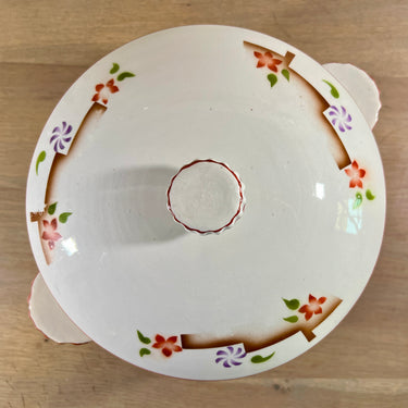 Terrine / Covered dish - AMC Belgium - spray-painted / spritz pattern in multicolor