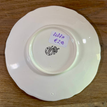 Saucer / Saucer - for small cup - K&amp;G Luneville - OLD STRASBOURG decor - REVERBÈRE with flowers in various colors