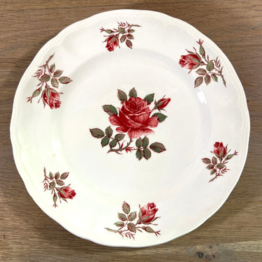 Breakfast plate / Dessert plate - Luneville - INSATIABLE decor with roses
