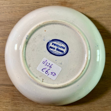 Teller/Untertasse – tieferes Modell – Boch Frères – Dekor FONTAINE in Blau