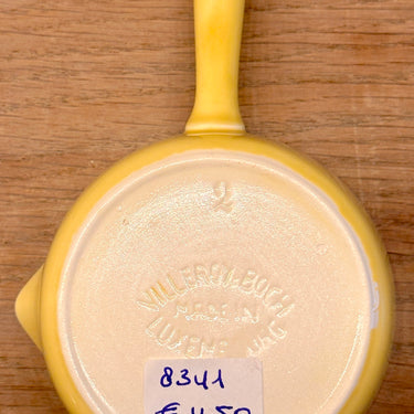 Steel bowl - Villeroy &amp; Boch - in yellow pastel with pouring spout and handle