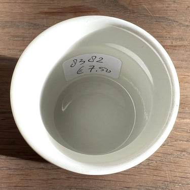 Egg cup - Villeroy &amp; Boch - BASKET decor in green with ochre-colored stripe