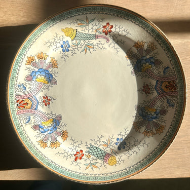 Ontbijtbord / Dessertbord - Societe Ceramique Maestricht - decor PERSIA uitgevoerd in multi-color met goudkleur rand