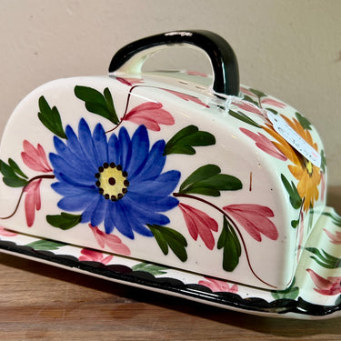 Cheese bell / Käseglocke / Käsehaube - Schramberg - BALKAN decor with colored flowers
