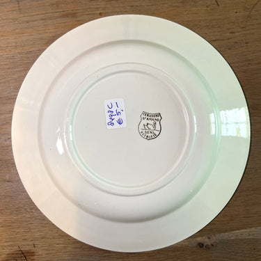 Diep bord / Soepbord / Pastabord - St. Amand Ceranord - uitgevoerd met pastel blauwe rand