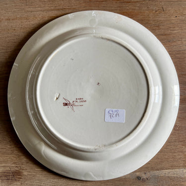 Dinner plate – Ridgway – DADO brown decor with flying bird and apple blossom