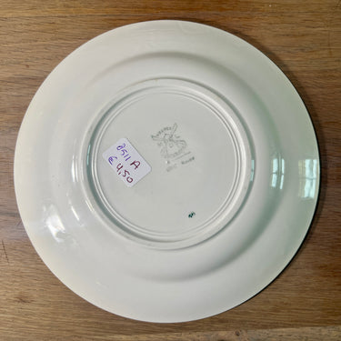 Ontbijtbord / Dessertbord - Moulin des Loups Orcerame - decor ERIC ROUGE uitgevoerd in rood