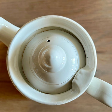 Koffiekan / Koffiepot - klein model - Societe Ceramique Maestricht - decor met handbeschilderde roze rozen