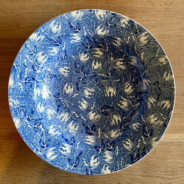 Deep plate / Soup plate / Pasta plate - Nimy - FLEUR/JACQUELINE decor in blue