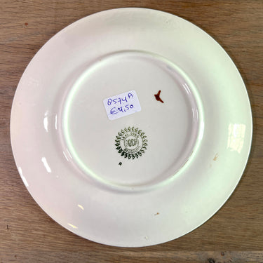 Ontbijtbord / Dessertbord - Boch - vorm DELTA - decor NOIX