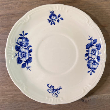 Onderschotel / Schoteltje - vrij groot model - Boch - decor RHODIA uitgevoerd in blauw