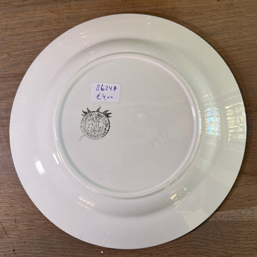 Dinerbord / Eetbord - Boch - décor DUBBELROOSJE - met goudkleur randje