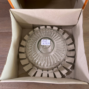 Kaasstolp - 2-delig - Luminarc Frankrijk - uitgevoerd in blank glas in originele doos