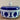 Pralinenschale / Servierschale - Boch - Form MENUET - Dekor BALTIC in Grau/Blau
