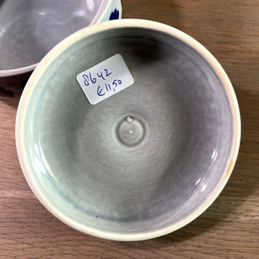 Bonbonschaaltje / Presenteerschaaltje - Boch - vorm MENUET - decor BALTIC in grijs/blauw