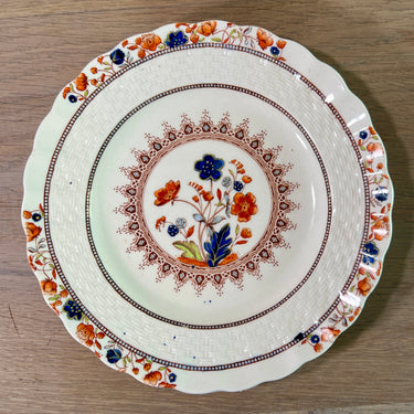 Breakfast Plate / Dessert Plate - Copeland Spode England - MANDALAY pattern with multi-colored flowers