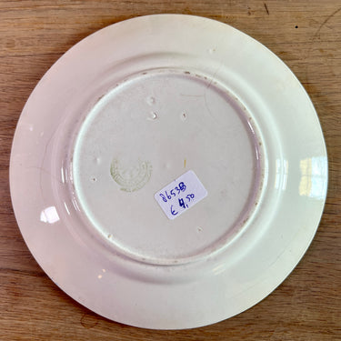 Ontbijtbord / Dessertbord - Nimy - Mouzin Lecat - decor met cherubijnen en blauw bewerkte rand