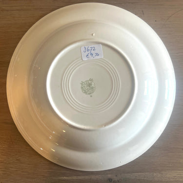 Tiefer Teller / Suppenteller / Pastateller - Boch - Dekor mit pastelllachsrosa Rand