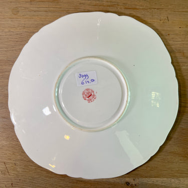 Cakebord / Presenteerbord - William A. Adderley - decor uitgevoerd in rood/roze