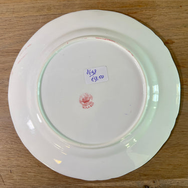 Ontbijtbord / Dessertbord - William A. Adderley - decor uitgevoerd in rood/roze