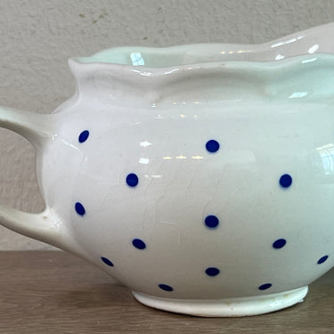 Melkkan - Boch - vorm FESTIVAL - decor POIS (blauwe stippen/erwten)