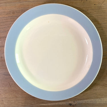 Ontbijtbord / Dessertbord - Petrus Regout - uitvoering met grijs/blauw pastelkleur rand