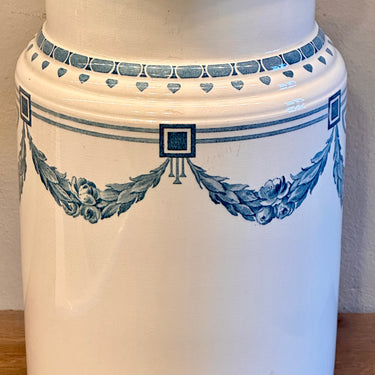 Lampetkan - Villeroy &amp; Boch Dresden - décor SIEGLINDE uitgevoerd in petrol/azuurblauw