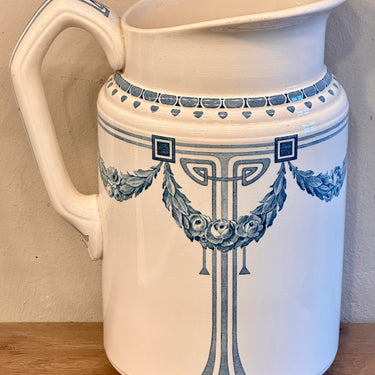 Lampetkan - Villeroy &amp; Boch Dresden - décor SIEGLINDE uitgevoerd in petrol/azuurblauw
