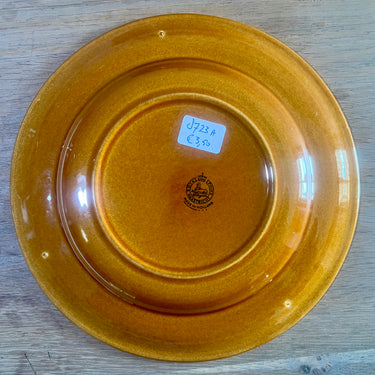 Essteller / Speiseteller - kleineres Modell - Royal Sphinx - hellbraun mit geflochtenem Rand