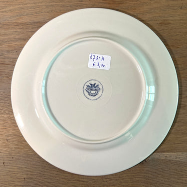 Ontbijtbord / Dessertbord - Villeroy &amp; Boch - decor met rode en paarse bloemen aan de rand