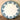 Dinerbord / Eetbord - Onnaing Terre de Fer - decor PRINTEMPS uitgevoerd in blauw-groen