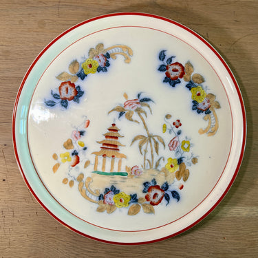 Dienblad / Schaal - rond model - Petrus Regout - decor VESTA met Oosters tafereel