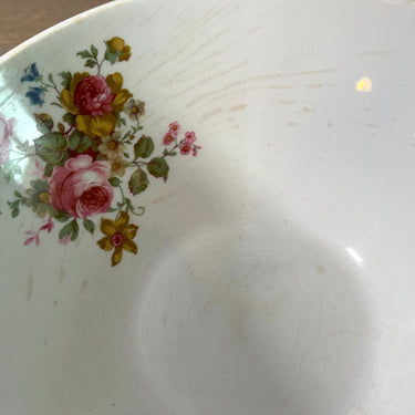 Schale / Salatschüssel - Boch Keralux - Dekor mit Pfingstrosen